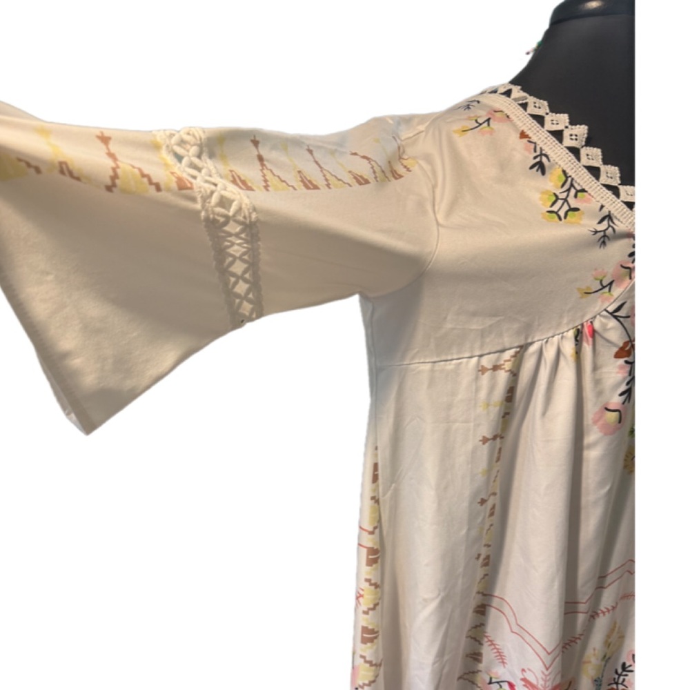 Boho Kaftan Dress XXL – Flowy, Floral & Cruise Ready 🌺 - Picture 2 of 3